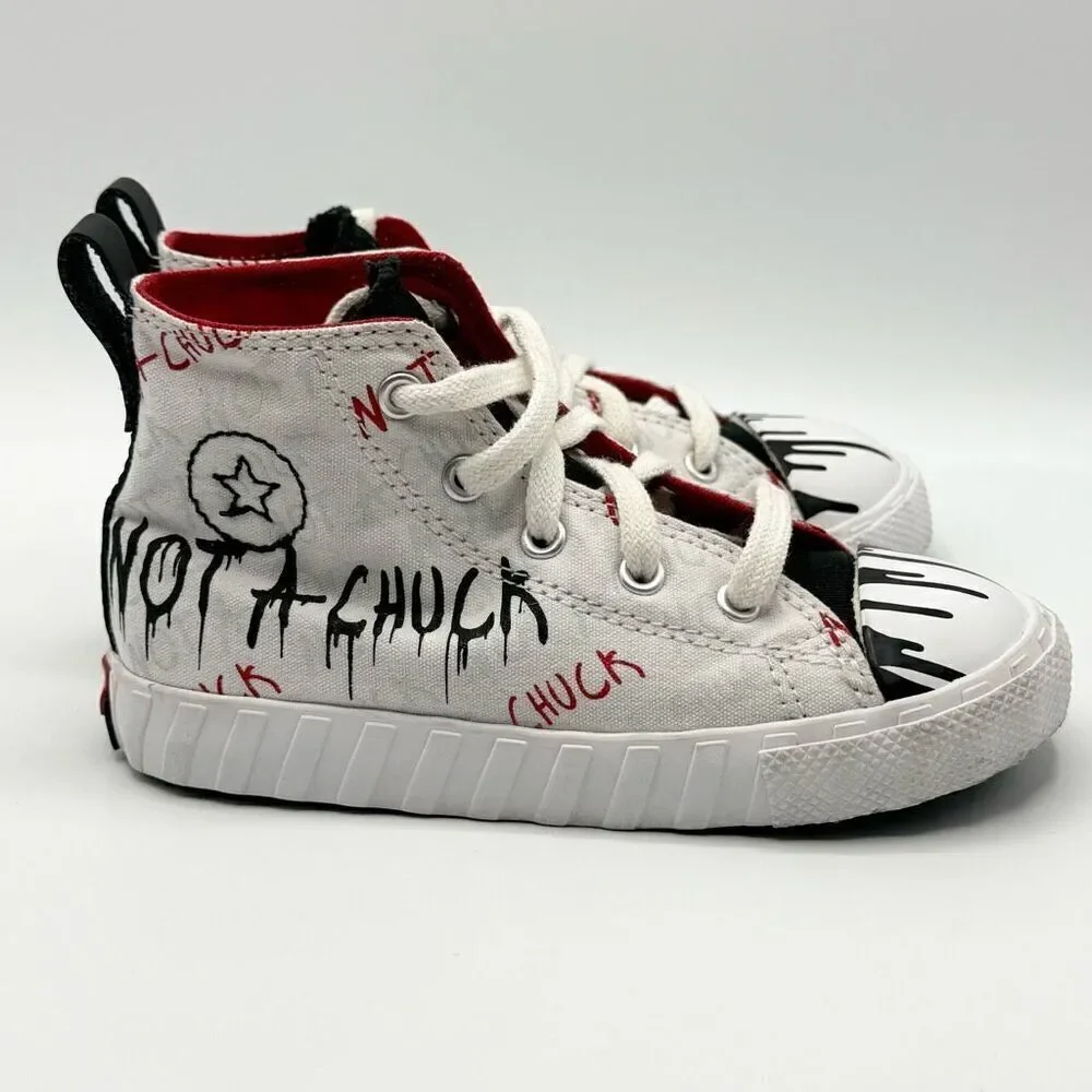 Converse Not A Chuck Paint Drip Hi Top Sneakers - Kids US 10